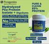 Trexgenics HYDROLYZED PEA PROTEIN ISOLATE UNFLAVOURED, Pure & Clean 25gm PROTEIN, 4.5 gm BCAA, 9 gm EAA with DigeZyme Digestive enzyme Complex, Muscle Growth 10 Servings (300 gram) view 2