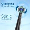 AGARO Cosmic Oscillating Electric Tooth Brush for Adults, Nylon Soft Bristles, Replaceable Brush Head, Rechargeable, Power Oscillating Toothbrush, Black view 2