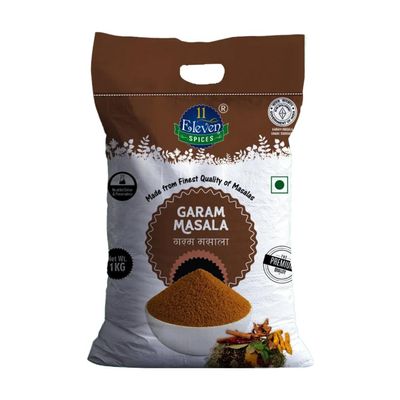 11 ELEVEN SPICES Garam Masala Powder 1 Kg | Authentic Indian Blended Spice Mix for Healthy Delicious Flavor Cooking | No Added Colours, Flavours or Preservatives | Natural Masala for Cooking Curries, Biryani