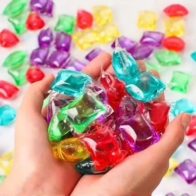 Bhajanshree 50 Pcs Portable Laundry Detergent Gel Capsules  Travel-Friendly Laundry Beads for Clothes Cleaning | Liquid Washing Pods for Home, Dorm, Bathroom & Travel Multicolor (Pack Of 50)