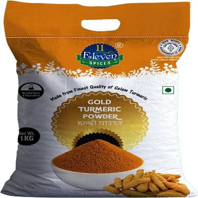 11 ELEVEN SPICES Gold Turmeric Powder | Pure Natural Antioxidant with High Curcumin | Haldi Powder for Cooking, Immunity Booster & Skincare | No Added Flavours and Colours (1 kg)