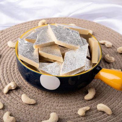 Kaju Katli 400g | Premium Cashew Burfi Sweetened with Mishri | No Refined Sugar and Food Color | Healthy Indian Sweet for Gifting & Celebrations | MAP Packed for Freshness & Long Shelf Life