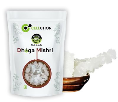 CELLUTION Dhaga Mishri, 400g | Rock Sugar | Pure Thread Crystal | Thread Mishri | Mishri Crystal (400 Grams)