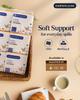 Dab N Klean 1 Ply Tissue Paper Napkins - Pack of 6 | Super Soft & Ultra Absorbent | OBA-Free | Pet Safe | 100% Natural Virgin Cellulose Fiber | 24 x 24 cm, 100 Pulls per Pack (6 Packs (600 Sheets)) view 2