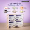 Dab N Klean 1 Ply Tissue Paper Napkins - Pack of 12 | Super Soft & Ultra Absorbent | OBA-Free | Pet Safe | 100% Natural Virgin Cellulose Fiber | 24 x 24 cm, 100 Pulls per Pack (12 Packs (1200 Sheets)) view 3