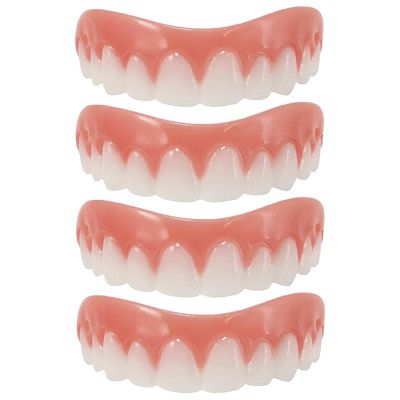 ELBME Silicone Smiling Braces Upper False Teeth Veneers Cosmetic Tooth Cover