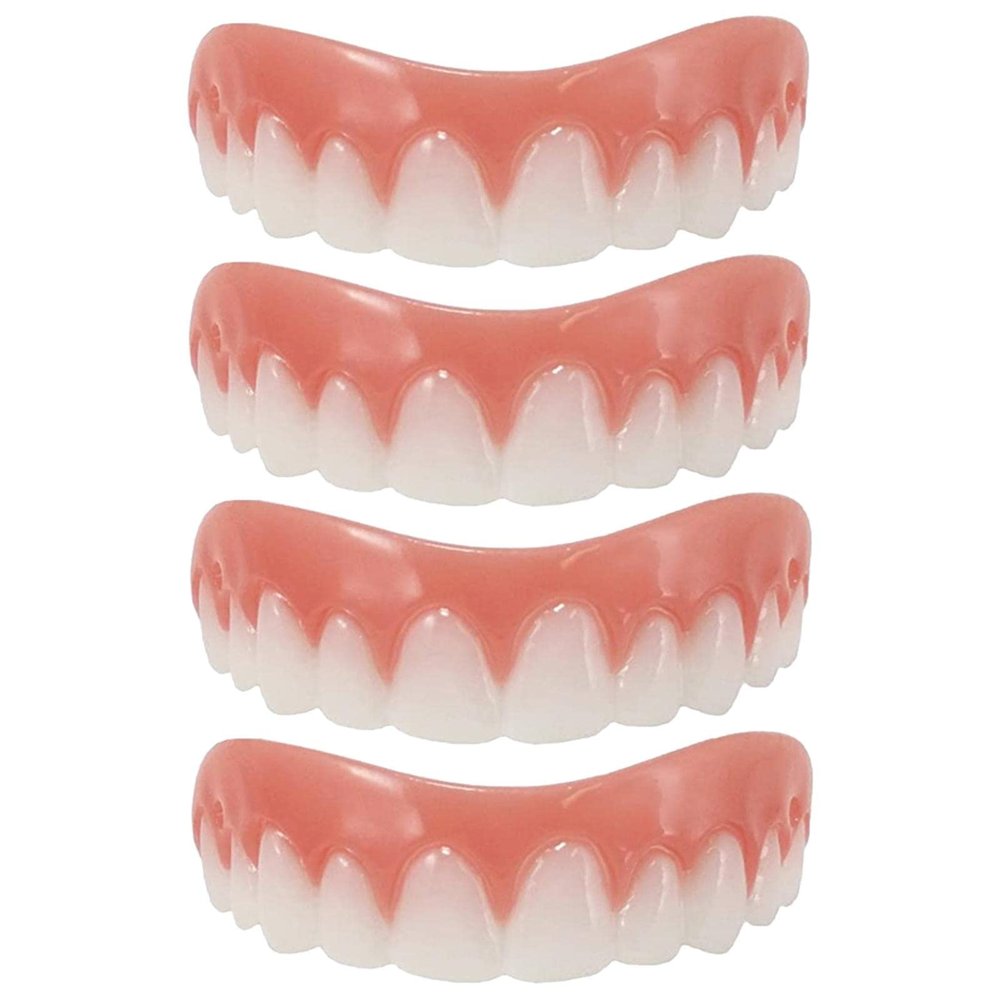 ELBME Silicone Smiling Braces Upper False Teeth Veneers Cosmetic Tooth Cover