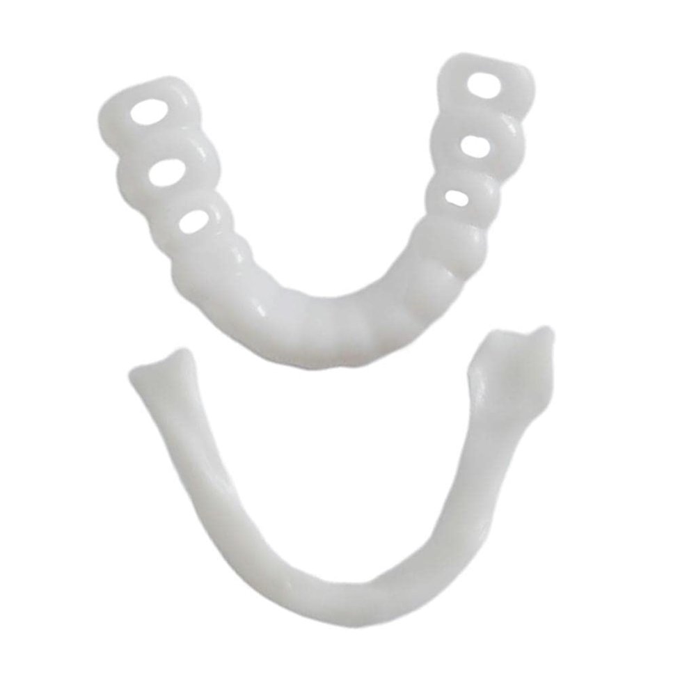ELBME Silicone Upper/Lower False Teeth Dental Veneers Dentures Fake Tooth Lower Health & Beauty | Oral Care | Other Oral Care