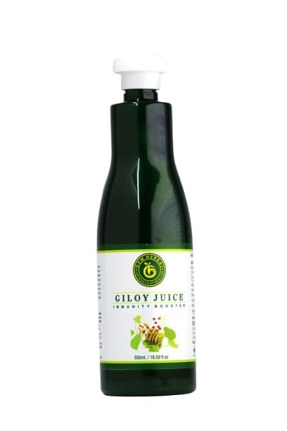 Gem Herbal Giloy Juice | Immunity Booster & Detox Tonic | Pure Ayurvedic Ras for Health & Wellness | 550 ml