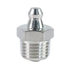 GK MART 10mm x 1.5 Pitch Male Thread Straight Grease Nipple  Steel Body - 1 No