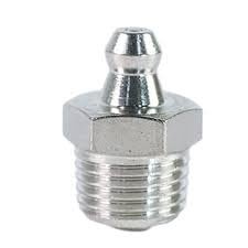 GK MART 10mm x 1.5 Pitch Male Thread Straight Grease Nipple  Steel Body - 1 No