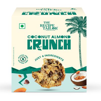 The Recipe Tailor Organic Almond Coconut Cookies by The Recipe Tailor | Just 4 Natural Ingredients | Healthy, No Maida & Refined Sugar | Delicious Guilt-Free Snack | Pack of 6