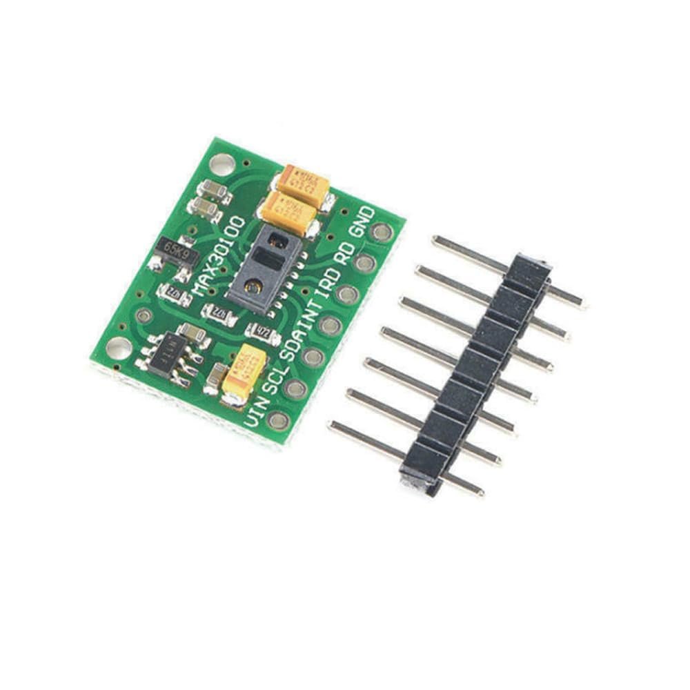 MAX30100 Pulse Oximeter Heart Rate Sensor Module with IR and Red LED for Health Monitoring, Compact Design for Rduino and UNO Projects