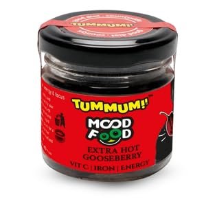 Tummum Mood Food 100% Natural Chewing Supplement, Wild Gooseberry, Mood, Energy and Focus, Vitamin C and Iron