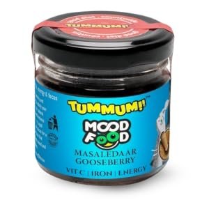 Tummum Mood Food 100% Natural Chewing Supplement | Digestive Flavour | Wild Gooseberry, Mood, Energy and Focus, Vitamin C and Iron