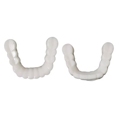 ELBME Resin Teeth Veneers Comfortable Dentures Tooth Cover Removable Reusable Upper Lower Cover | Denture Care |Health & Beauty | Denture Care | Oral Care