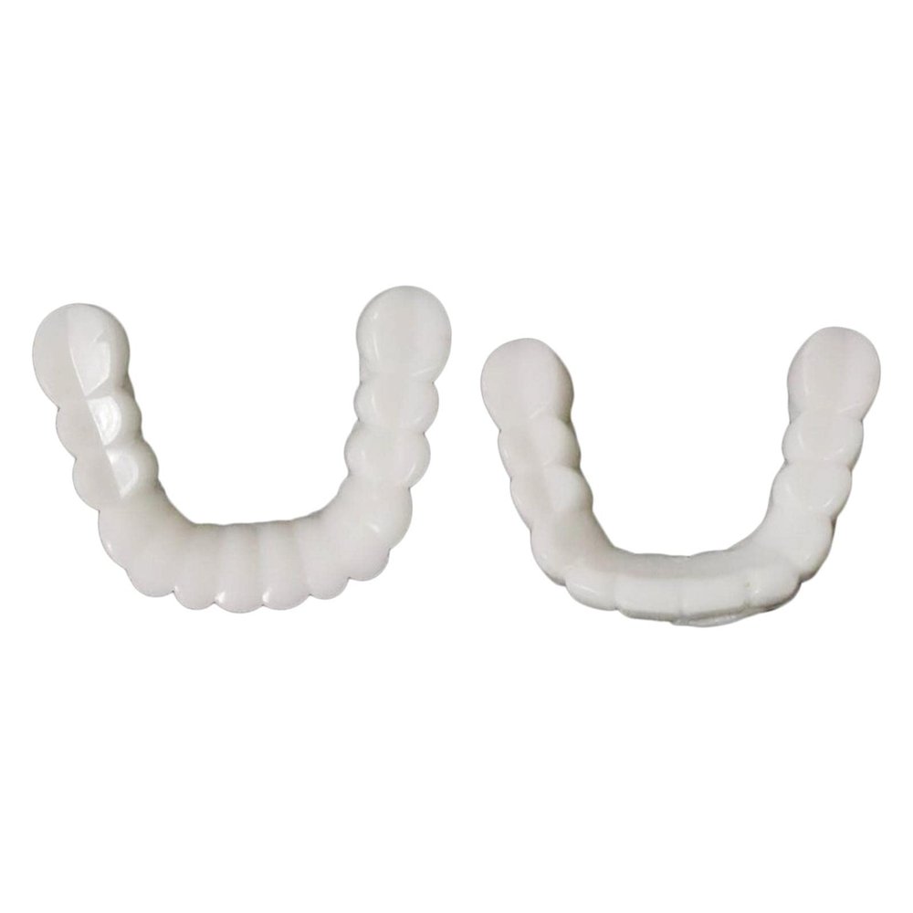 ELBME Resin Teeth Veneers Comfortable Dentures Tooth Cover Removable Reusable Upper Lower Cover | Denture Care |Health & Beauty | Denture Care | Oral Care