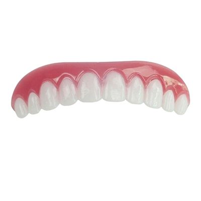 ELBME Upper Lower Veneers False Teeth Denture Bright White Shade for Upper jaw