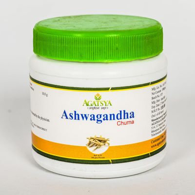 Ashwagandha Powder| Agatsya Ashwagandha Churna 100g | Withania somnifera| Helps boost immunity & Stress Relief | No added Colour & Preservatives| 100% Pure Ashwagandha |