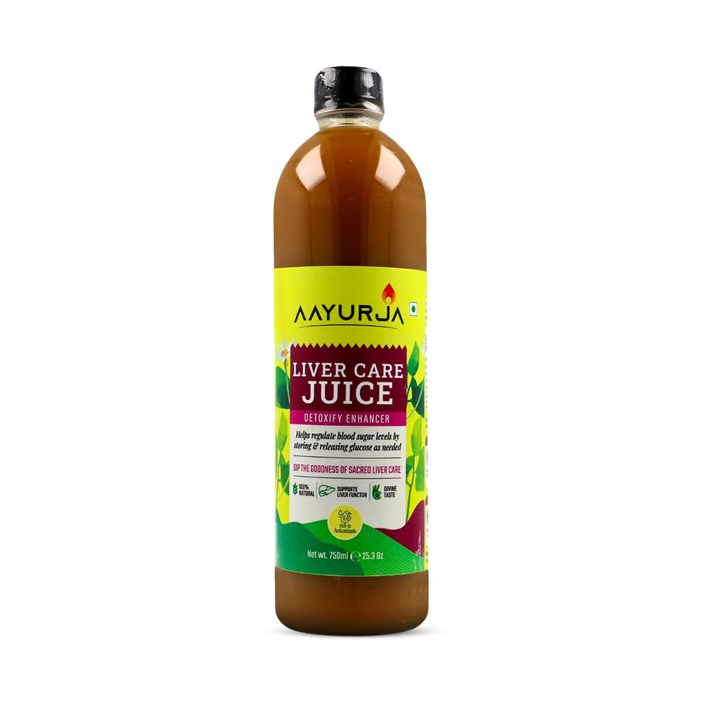 AAYURJA Liver Care Herbal Juice | Ayurvedic Detox & Liver Cleanse | Supports Digestion & Metabolism | Natural Herbal Liver Tonic | No Added Sugar | 750ml