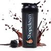 Shopeleven Typhoon Black Shaker Bottle 700ml Leakproof Gym Sipper for Preworkout, Protein & BCAAs BPA-Free Plastic view 3