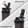 Shopeleven Typhoon Black Shaker Bottle 700ml Leakproof Gym Sipper for Preworkout, Protein & BCAAs BPA-Free Plastic view 4