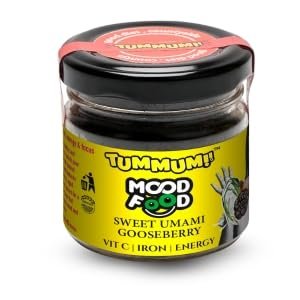 Tummum Mood Food 100% Natural Chewing Supplement | Sweet Umami Taste | Wild Gooseberry, Mood, Energy and Focus, Vitamin C and Iron