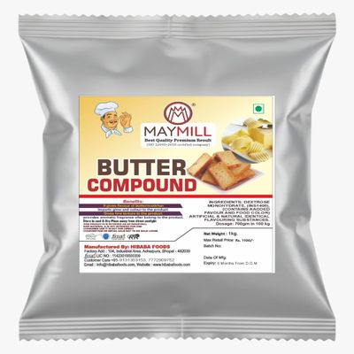 Maymill Butter Compound for Bakery, 1 kg, Industrial Use Only