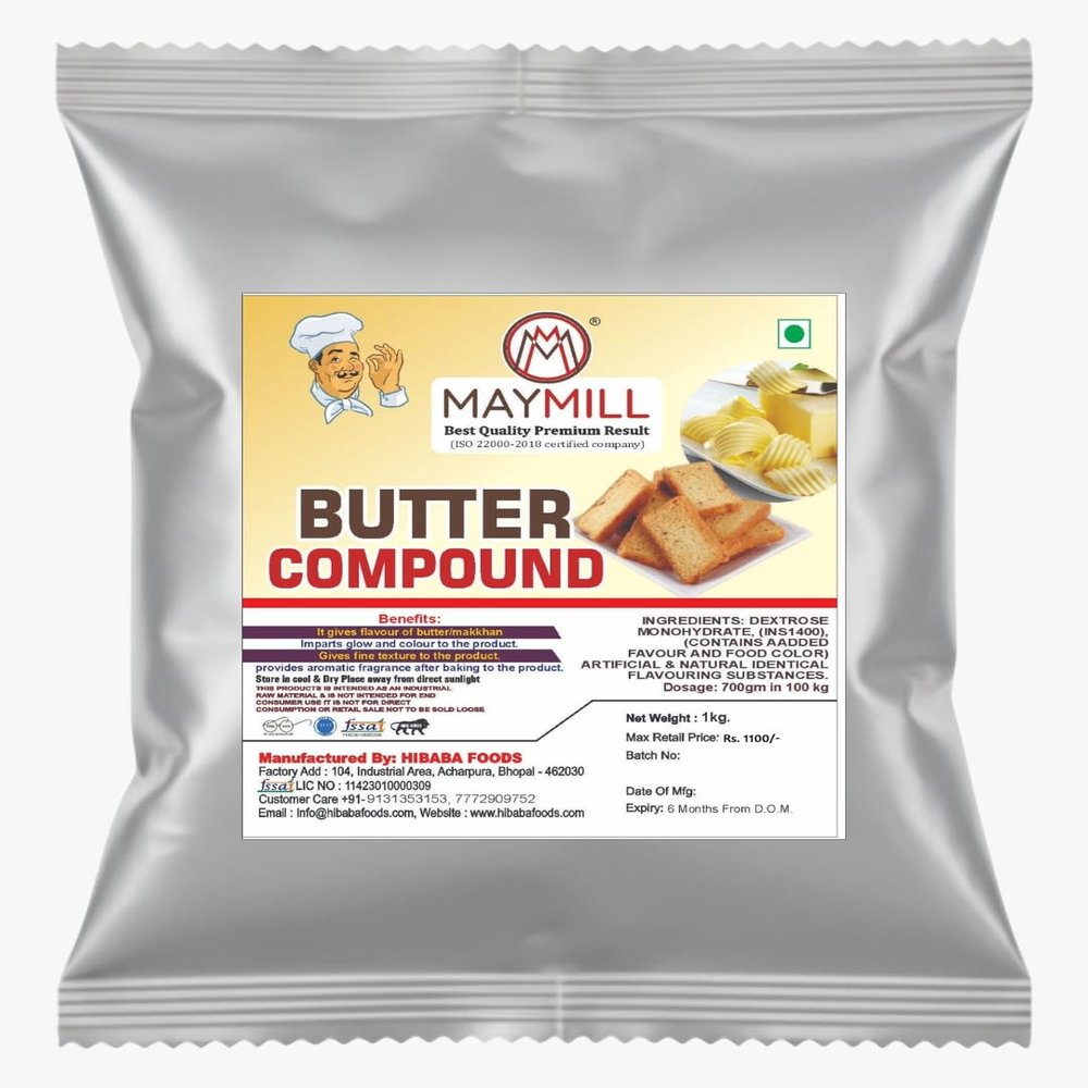 Maymill Butter Compound for Bakery, 1 kg, Industrial Use Only