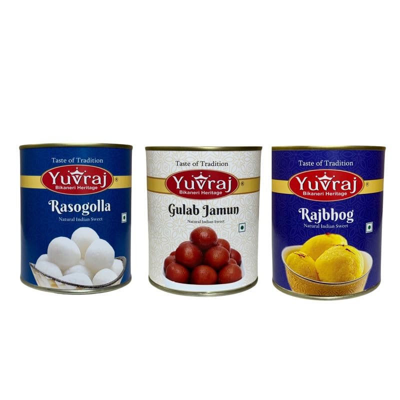 Yuvraj Sweets combo 3 kg pack rasgulla Gulab jamun Rajbhog & (1 kg x 3) sweets combo pack