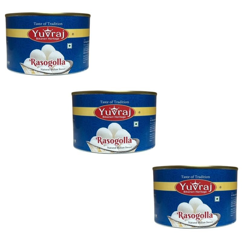 Yuvraj rasogolla combo 500 gm x 3 pack bikaneri sweets tin pack