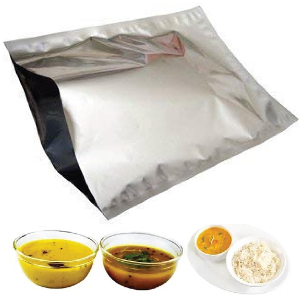 3V PRODUCTS Silver Foil Bag | Aluminium Pouches | Size "5X7" Inches | Packing Storage Pouches for Hot & Cool Foods | Multipurpose Packet for Tea, Coffee, Juice & Grocery Packing (Pack Of 100 Pcs)