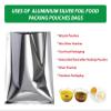 3V PRODUCTS Silver Foil Bag | Aluminium Pouches | Size "5X7" Inches | Packing Storage Pouches for Hot & Cool Foods | Multipurpose Packet for Tea, Coffee, Juice & Grocery Packing (Pack Of 100 Pcs) view 4