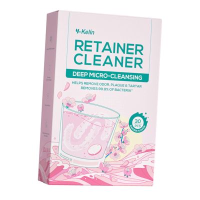 LOOM TREE 30 Pieces Denture Cleaner Tablet Cleaning Tool False Tooth Cleaning Tablet Sakura Flavor | Oral Care | Denture Care