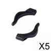 LOOM TREE 5X1 Pair Anti Slip Eyeglass Ear Hook Silicone Comfortable Eyewear Accessories Black | Vision Care | Other Vision Care view 2