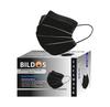 Bildos Melt-Blown Fabric 200 Pieces 3 Layer Disposable Face Mask with Nose Clip for Men & Women For Home, Office, School, and Outdoors, Black view 1