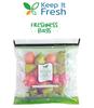 KEEP IT FRESH Zip Lock Bags. Re-Sealable Zipper for extending shelf life of Fruits, Vegetables | Refrigerator bags | Usable up to 3 Months (10 PICES) view 2