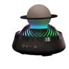Abhsant Diffuser with Bluetooth Speaker Aromatherapy Diffuser,360 Stereoscopic Sound Field Aroma Diffuser Humidifier,LED Light 6 ColorsHome Office Bedroom (Black) view 1