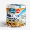 Claret Kitchen Jumbo Towel Tissue Paper Roll Napkin 300 Pulls Each Roll | Soft & Highly Absorbent | 100% Natural | 2 Ply | Pack of 1 Roll | Ideal For Cleaning Kitchen Accesssories Microwave & OTG view 1