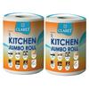 Claret Kitchen Jumbo Towel Tissue Paper Roll Napkin 300 Pulls Each Roll | Soft & Highly Absorbent | 100% Natural | 2 Ply | Pack of 2 Roll | Ideal For Cleaning Kitchen Accesssories Microwave & OTG view 1