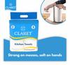 Claret Kitchen Towel Tissue Paper Roll Napkin | Soft & Highly Absorbent | 2 Ply | 60 Pulls | Pack Of 8 | Ideal For Cleaning Kitchen Accesssories Microwave & OTG view 2