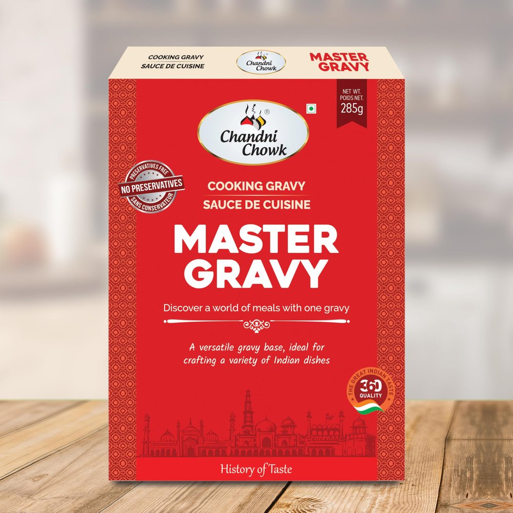 Chandni Chowk Ready to Cook Master Gravy (Buy 1 Get 1 Free)| Base for Aloo Muttor, Muttor Mushroom, Dal Tadka, Rajma Masala, Kabuli Chole | 285gm Pack of 1