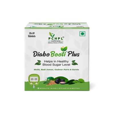 PCHPL wellness DiaboBooti Plus | 100 Ayurvedic Tablets for Diabetic Wellness | Maintains Healthy Sugar Levels