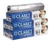 Claret 2 in 1 Aluminium Foil & Paper Roll for Food Wrapping | Wrap Roti & Fresh Kitchen Food Essential | Keep Food Warm | Non Stick | 20+5 M Length | Pack of 5 view 1
