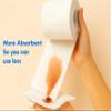 Claret Virgin Pulp Toilet Rolls 2-Ply (10 x 10 cm) 200 Pulls per Roll | Pack of 30 | OBA-Free, Skin-Friendly & Ultra Comfort Quilted Bathroom Tissue for Family Care view 4