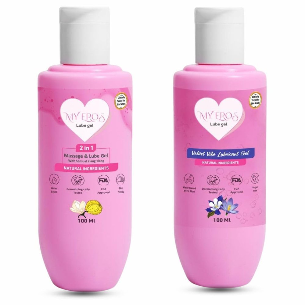 2in1 Massage & Water-Based Lube Gel for Couples 100ml