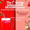 Vistevia Kids Strawberry Drink Syrup, With No Added Sugar - Enriched With Brahmi Which Helps In Cognitive Development, Made With Real Strawberries and Sweetened With Stevia, Delicious to Taste Pack Of 1 (470ML) view 3