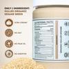 Organic Tahini 454g - Hulled Sesame Seeds - Ideal Tahini for Hummus - Smooth and Nutty Spread - 100% Pure and Natural - The Holly Tree view 2