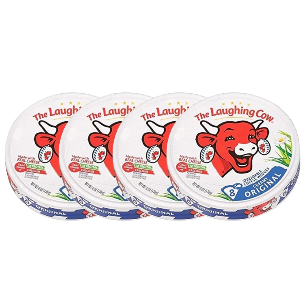 The Laughings Cow Original Cheese Triangle Portion Delicious Pack Of 4 x 120g (Imported)
