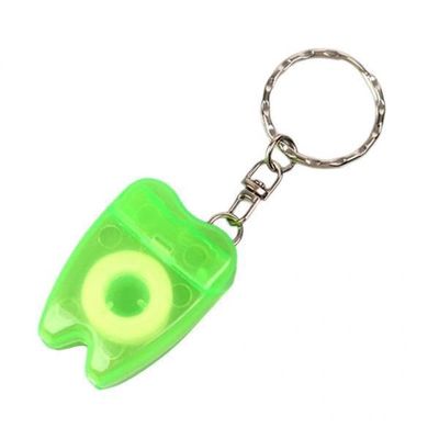 bnf 3Xportable Floss Keychain Essentials Tool Flat Line Design For Travel Green | Oral Care | Dental Floss & Flossers